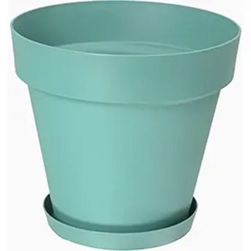 Serinova YS08 Yalı 55 cm 76 lt Yeşil Drenaj Aparatlı Tabaklı Dekoratif Saksı