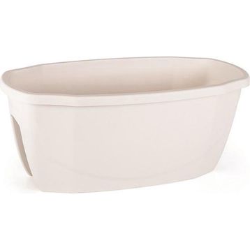 Serinova ZS02 Zümrüt 58 cm 15.5 lt Beyaz Askı Aparatlı Balkon Saksısı