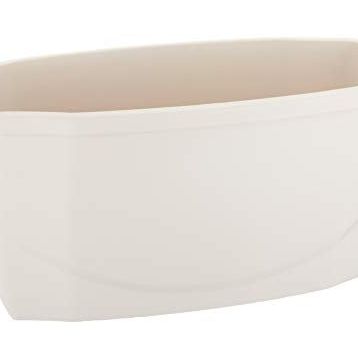 Serinova ZS02 Zümrüt 58 cm 15.5 lt Beyaz Askı Aparatlı Balkon Saksısı