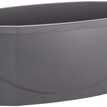 Serinova ZS02 Zümrüt Balkon Askı Aparatı ile Birlikte 58 cm 15.5 lt Antrasit Saksı