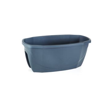 Serinova ZS02 Zümrüt Balkon Askı Aparatı ile Birlikte 58 cm 15.5 lt Antrasit Saksı