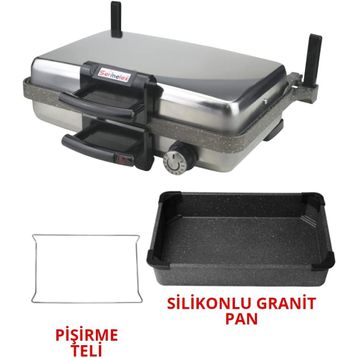 Sermelex Turbo Granit Grill Inox Tost Makinesi