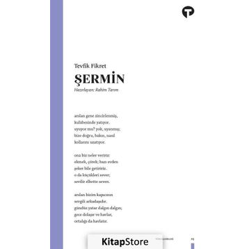 ŞERMİN - TEVFIK FIKRET (ISBN:9789756053300)