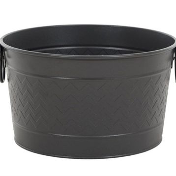 Serra Zigzag Siyah Dekoratif Şömine Odunluk