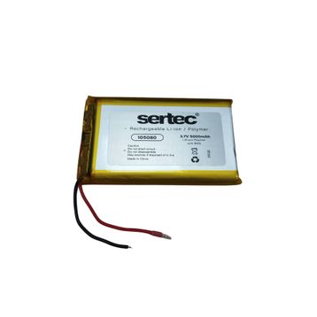Sertec 105080 3.7V 5000mah Li-Polymer Şarjlı Pil
