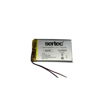 Sertec 503759 3.7V 1200mAh Devreli Li-Polymer Şarjlı Pil