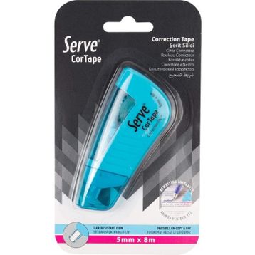 Serve Cortape 5 mm 8 m Fosforlu Mavi Şerit Silici