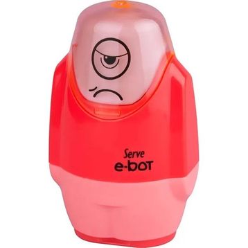 Serve E-Bot Kırmızı Kalemtraşlı Silgi