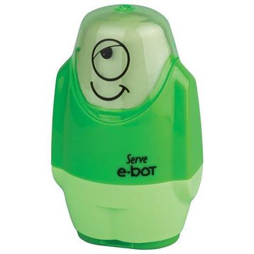 Serve E-Bot Yeşil Kalemtraş-Silgi