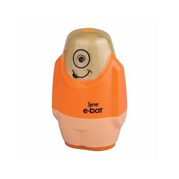 Serve Turuncu E-Bot Silgili Kalemtıraş