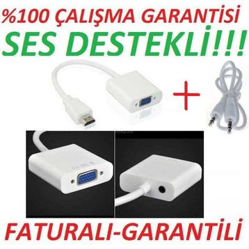 Ses Destekli HDMI To Vga Dönüştürücü