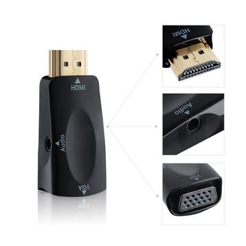 Ses Destekli HDMI To Vga Dönüştürücü