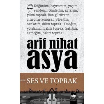 Ses ve Toprak - Arif Nihat Asya