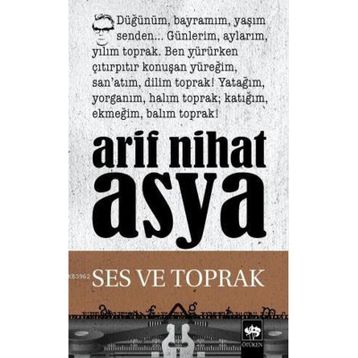 Ses ve Toprak - Arif Nihat Asya