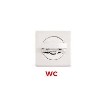 Sese Krom/İnox Kare Wc Rozet Kapı Kolu