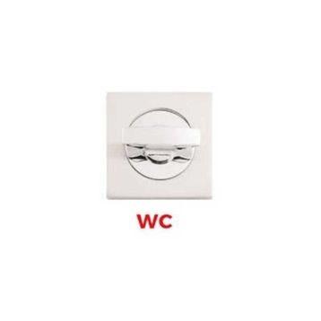 Sese Krom/İnox Kare Wc Rozet Kapı Kolu