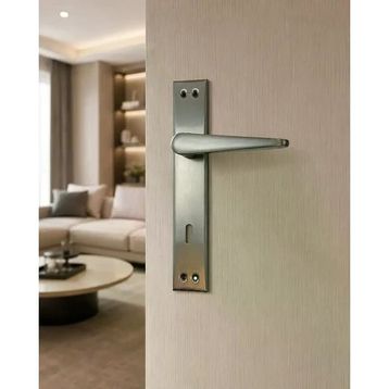 Sese Zara Modeli Aynalı Antrasit Oda Kapı Kolu
