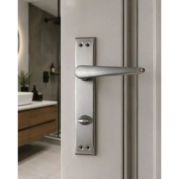 Sese Zara Modeli Aynalı Nikel Saten WC Kapı Kolu