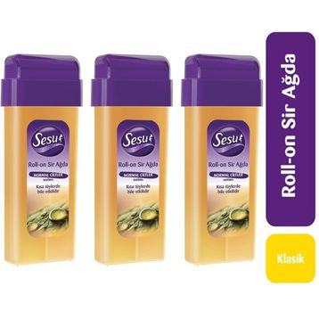Sesu 3x100 ml Normal Ciltler Natürel Rollon Sir Ağda