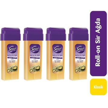 Sesu 4x100 ml Normal Ciltler Natürel Rollon Sir Ağda