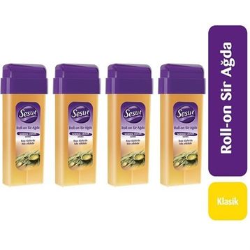 Sesu 4x100 ml Normal Ciltler Natürel Rollon Sir Ağda