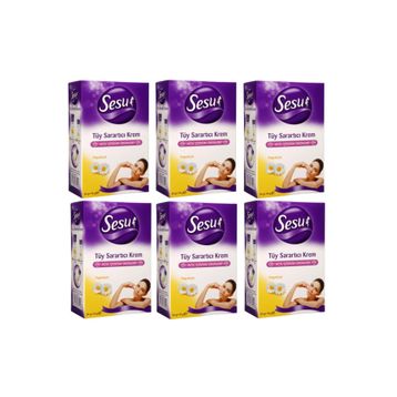 Sesu 6 Adet 35+18 gr Tüy Sarartıcı Krem