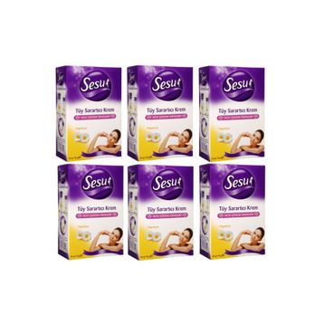 Sesu 6 Adet 35+18 gr Tüy Sarartıcı Krem
