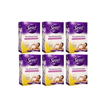 Sesu 6 Adet 35+18 gr Tüy Sarartıcı Krem