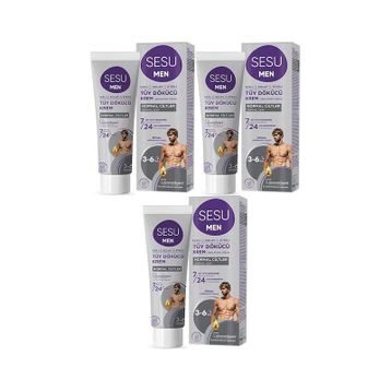 Sesu For Men 3x100 ml Tüy Dökücü Krem