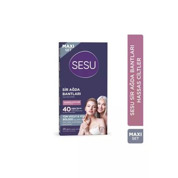 Sesu Hassas Ciltlere Özel Maxi 3x40'lı Ağda Bandı
