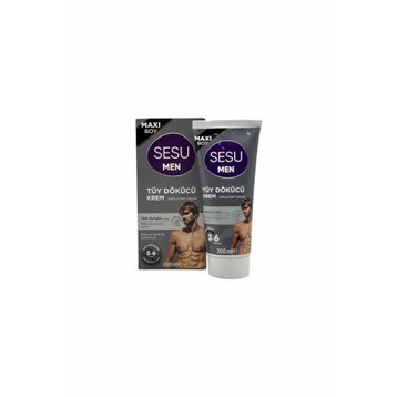 Sesu Men Maxi Tüm Cilt Tipleri İçin 200 ml Erkek Tüy Dökücü Krem