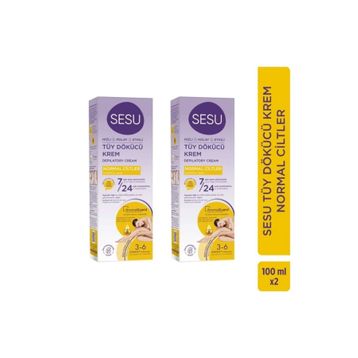 Sesu Normal Ciltler 100 ml x 2 Adet Tüy Dökücü Krem