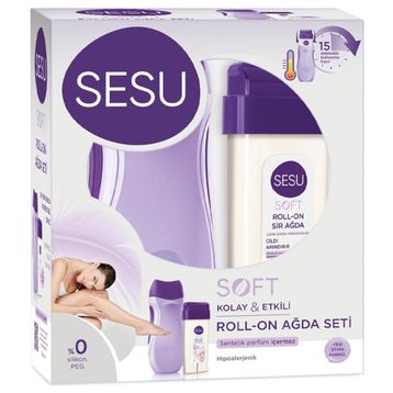 Sesu Soft Roll-On Ağda Makineli Set