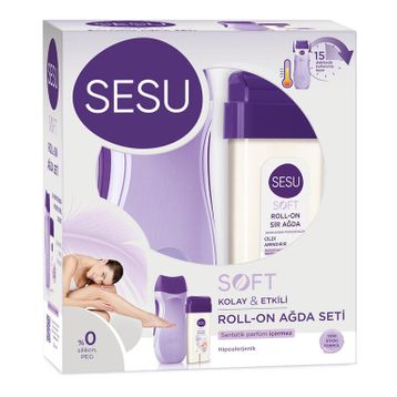 Sesu Soft Roll-On Ağda Makineli Set