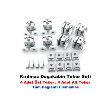 Seta Krom Çift Kırılmaz Duşakabin Tekeri