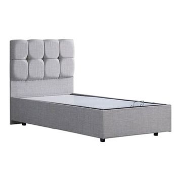 Setay Berlin 90x190 cm Açık Gri Tek Kişilik Baza Başlık Comfort Yatak Seti