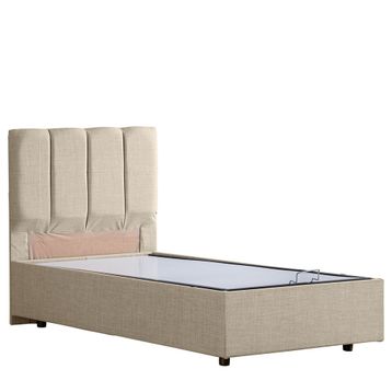Setay Defne 120x200 cm Krem Tek Kişilik Baza Başlık Comfort Yatak Seti