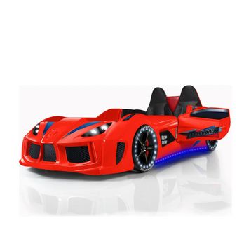 Setay Dolap Masa Kırmızı Mobilya Sports Çocuk Odası Audi Arabalı Yatak