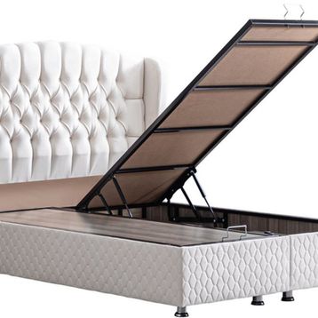 Setay Mobilya 160x200 cm Krem Nice Baza ve Başlık Seti