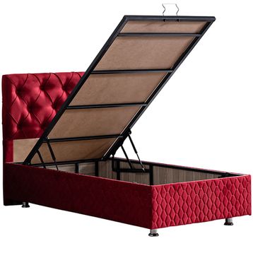 Setay Mobilya 180x200 cm Bordo Vita New Baza ve Başlık Seti