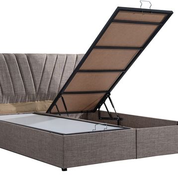 Setay Mobilya 180x200 cm Fersa Açık Kahverengi Baza ve Başlık Seti