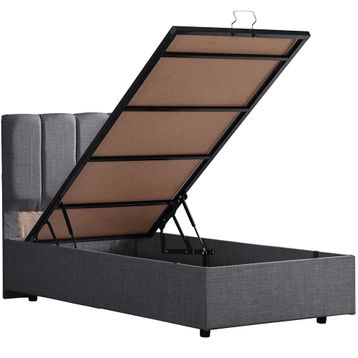 Setay Mobilya 90x200 cm Gabba Gri Baza ve Başlık Seti