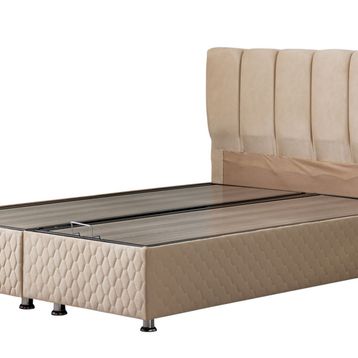 Setay Mobilya 90x200 cm Tetra Bej Baza Başlık Seti