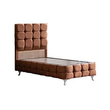 Setay Mobilya Açık Kahve 120x200 cm Duke Lüx Tek Kişilik Baza Başlık Seti