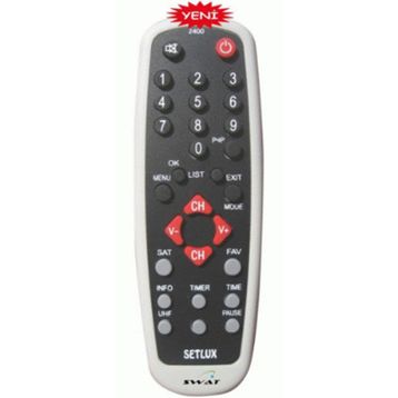 Setlux 2400 Uydu Alıcı Kumanda