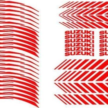 Sevenkardeşler Suzuki Reflektör Kırmızı Uyumlu Racing Şerit