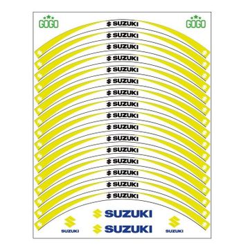 Sevenkardeşler Suzuki Sarı Beyaz Uyumlu Reflektörlü Jant Şeridi