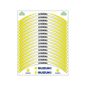 Sevenkardeşler Suzuki Sarı Beyaz Uyumlu Reflektörlü Jant Şeridi