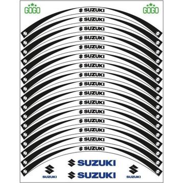 Sevenkardeşler Suzuki Siyah Beyaz Uyumlu Reflektörlü Jant Şeridi