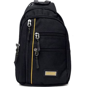 Seventeen 3473-22 Siyah Çizgili Body Bag Erkek Çapraz Çanta